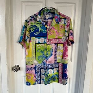 Multi color revere short sleeve shirt